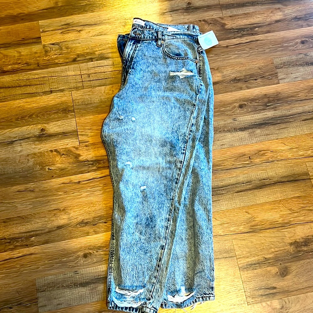 KanCan Acid wash mom jeans